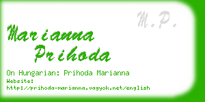 marianna prihoda business card